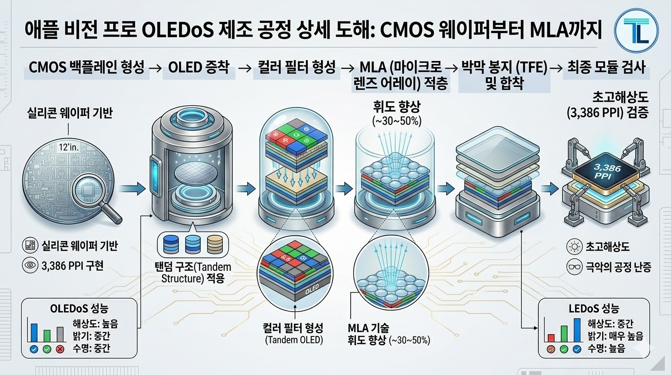 [XR 디스플레이 제2탄] 애플 비전 프로의 선택: 왜 Micro OLED(OLEDoS)였나? - techlayer.co.kr