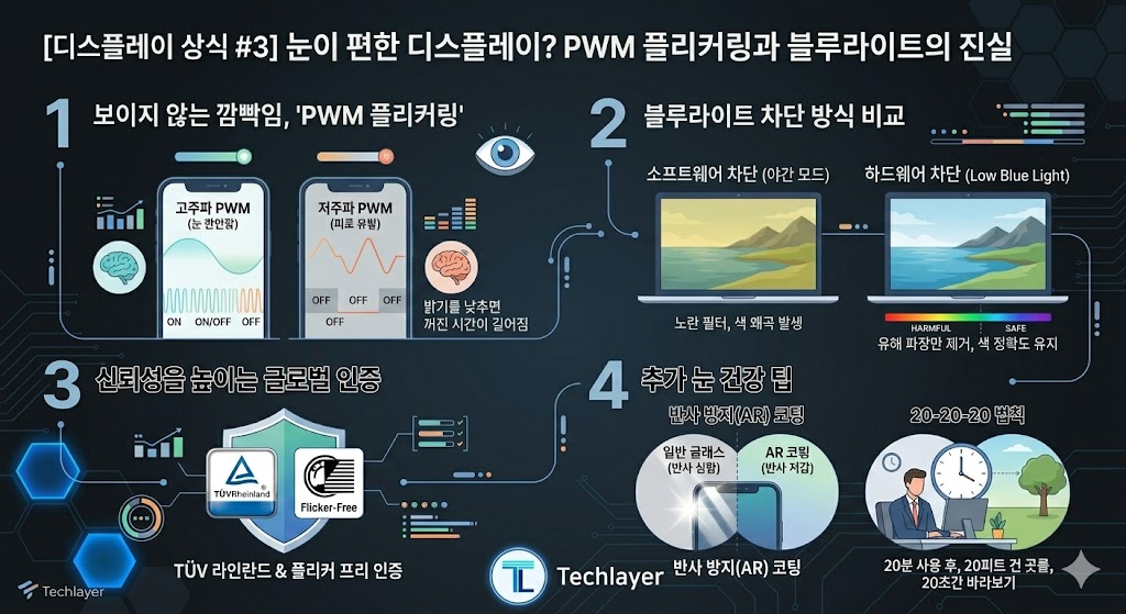 PWM 플리커링과 블루라이트의 진실