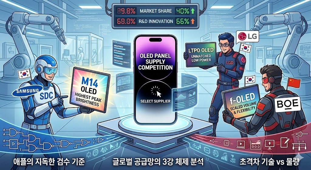 삼성 vs LG vs BOE 경쟁의 비밀
